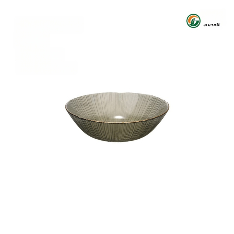 Set de boluri din sticlă Jiuyan, rotund, compatibil cu microundele, motif artificii, sticlă rezistentă la temperaturi