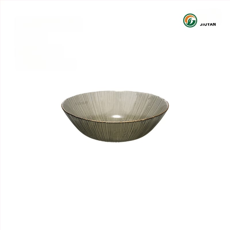 Set de boluri din sticlă Jiuyan, rotund, compatibil cu microundele, motif artificii, sticlă rezistentă la temperaturi