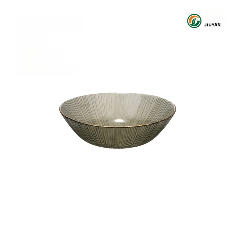 Set de boluri din sticlă Jiuyan, rotund, compatibil cu microundele, motif artificii, sticlă rezistentă la temperaturi