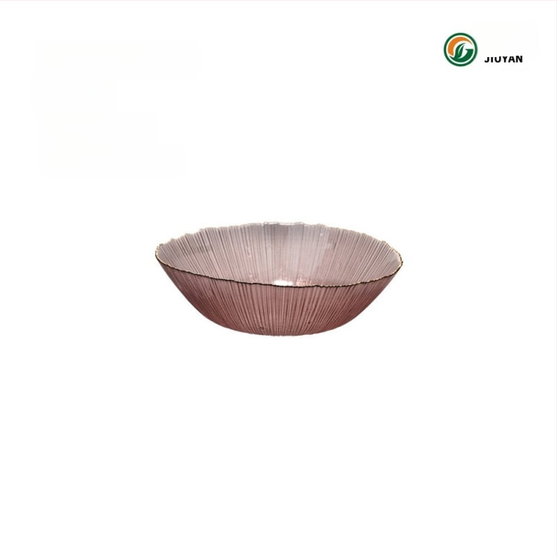 Set de boluri din sticlă Jiuyan, rotund, compatibil cu microundele, motif artificii, sticlă rezistentă la temperaturi