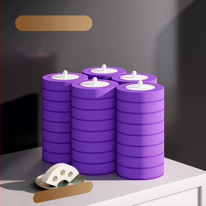 Perie de toaletă de unică folosință montată pe perete, cu cap de schimb, design fără unghiuri moarte, model 2025