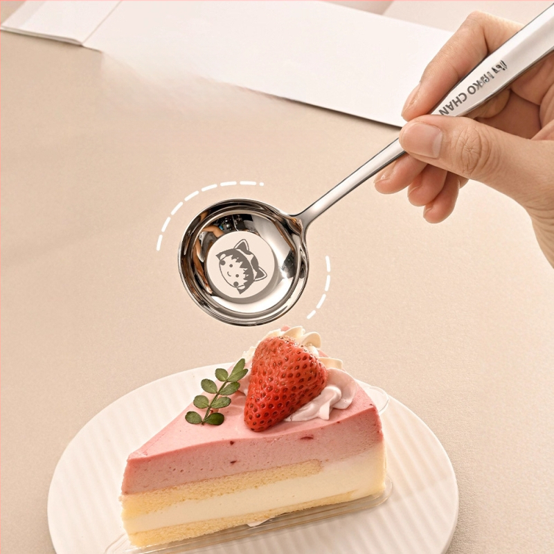 Παιδικό Κουτάλι Σούπας από Ανοξείδωτο Ατσάλι 316, στρογγυλή κεφαλή, βαθύ, με επίπεδη βάση, κατάλληλο για τρόφιμα