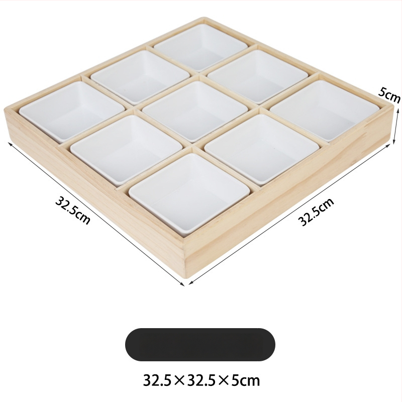 Devetodjelni pladanj za voće, jednostavan stil, prvoklasna kvaliteta, lansiran 2024.
