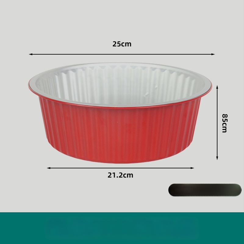 Mudis δίσκος μίας χρήσης από αλουμινόφυλλο, στρογγυλός, πάχος 0,2 mm, χωρητικότητα 100–3000, διασπώμενο.