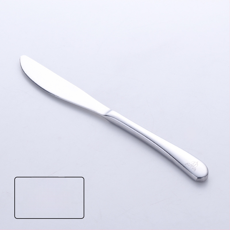 Σετ μαχαιροπήρουνα από ανοξείδωτο ατσάλι: μαχαίρι, πιρούνι και κουτάλι; λεπίδα μαχαιριού 420, κουτάλι και πιρούνι 304; καθρέφτης φινίρισμα; δυνατότητα λογότυπου