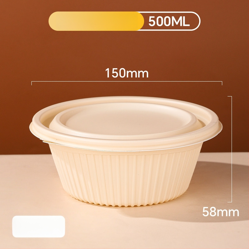 20 de seturi cutii de prânz de unică folosință din amidon de porumb cu capace, compatibile cu microunde, de calitate alimentară