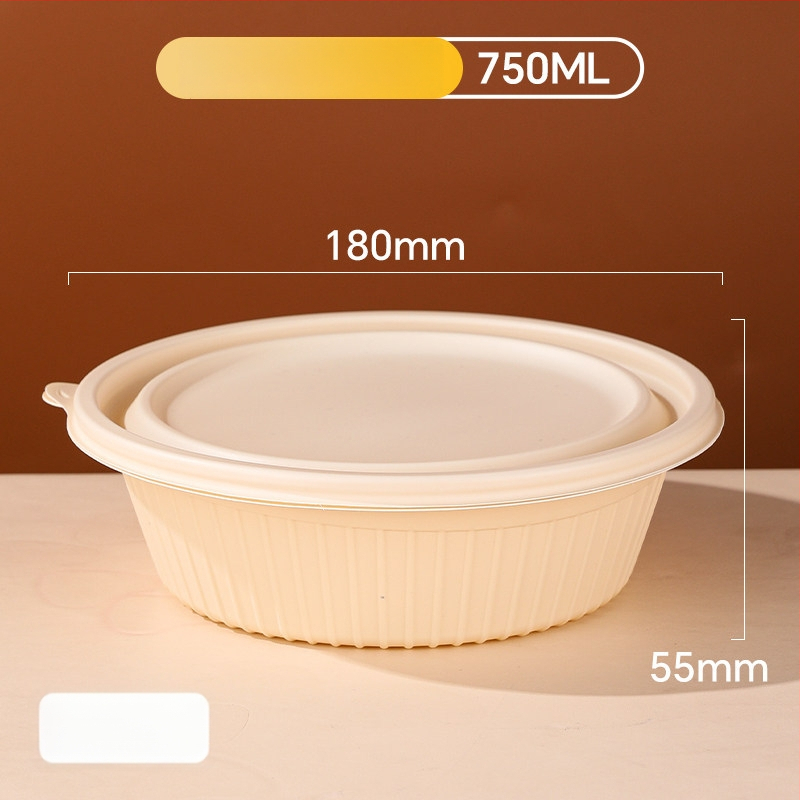 20 de seturi cutii de prânz de unică folosință din amidon de porumb cu capace, compatibile cu microunde, de calitate alimentară