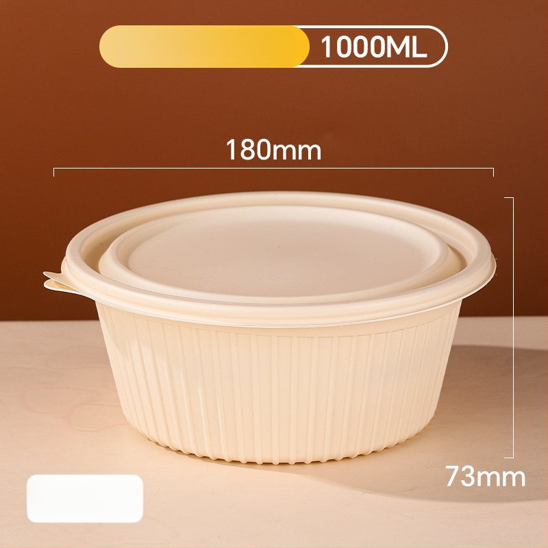 20 de seturi cutii de prânz de unică folosință din amidon de porumb cu capace, compatibile cu microunde, de calitate alimentară