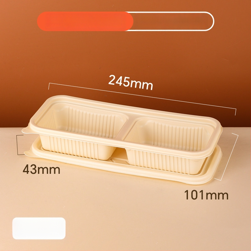 20 de seturi cutii de prânz de unică folosință din amidon de porumb cu capace, compatibile cu microunde, de calitate alimentară