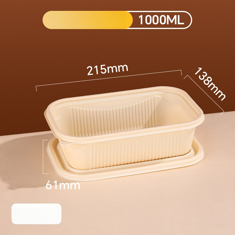 20 de seturi cutii de prânz de unică folosință din amidon de porumb cu capace, compatibile cu microunde, de calitate alimentară