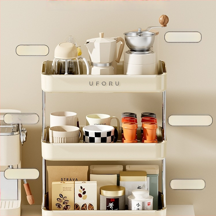 Държач за чаши и настолен органайзер с двойно ниво поднос за отцеждане – модел 985, артикул F977JSM97T5HTM, стил: универсален, материал: коприна