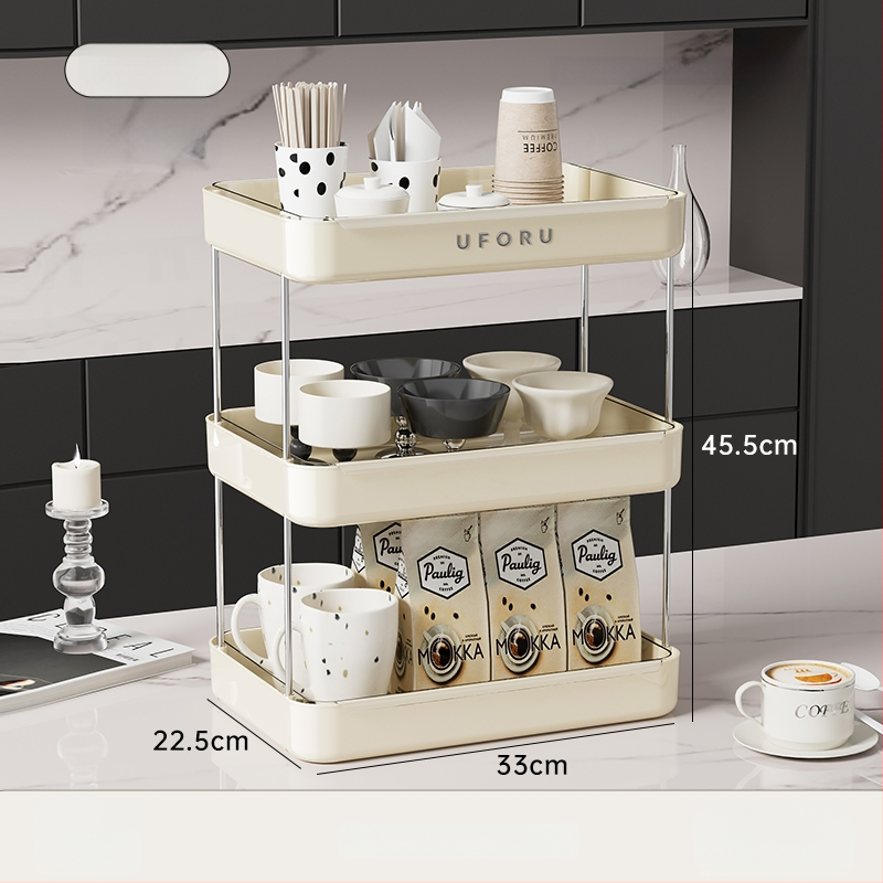 Държач за чаши и настолен органайзер с двойно ниво поднос за отцеждане – модел 985, артикул F977JSM97T5HTM, стил: универсален, материал: коприна