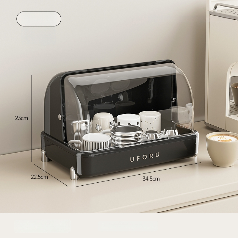 Държач за чаши и настолен органайзер с двойно ниво поднос за отцеждане – модел 985, артикул F977JSM97T5HTM, стил: универсален, материал: коприна