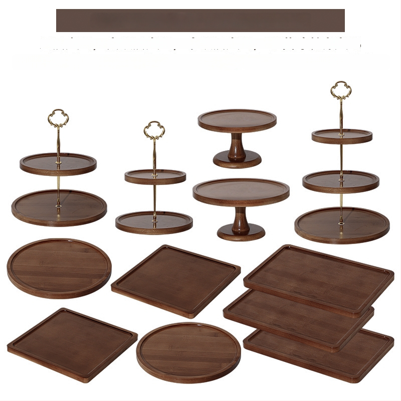 Πολυεπίπενο σταντ επίδειξης γλυκών για τραπέζι, διακόσμηση με μεταξωτά λουλούδια, μοντέρνο μινιμαλιστικό στυλ, Yi xi, Πρώτης Κατηγορίας Ποιότητα