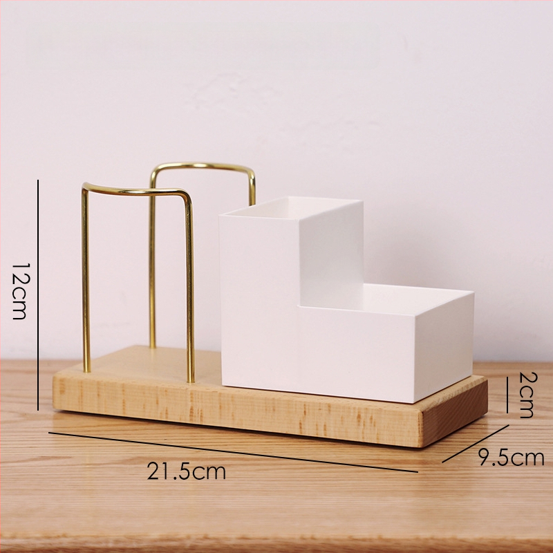 Drevený držiak na poháre – moderný a jednoduchý dizajn, stolný doplnok, bez vŕtania