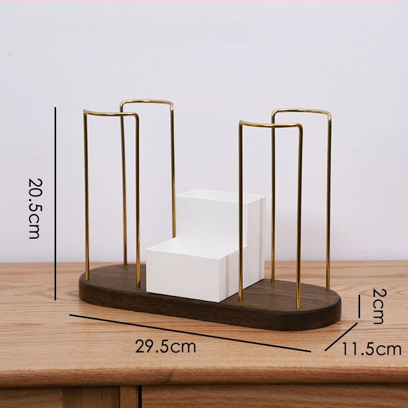 Drevený držiak na poháre – moderný a jednoduchý dizajn, stolný doplnok, bez vŕtania