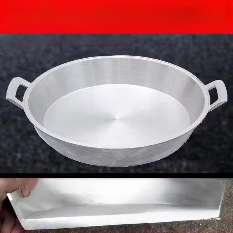 Alumínium serpenyő tapadásmentes bevonattal, egyetlen alappal, kínai stílusú palacsintás serpenyő