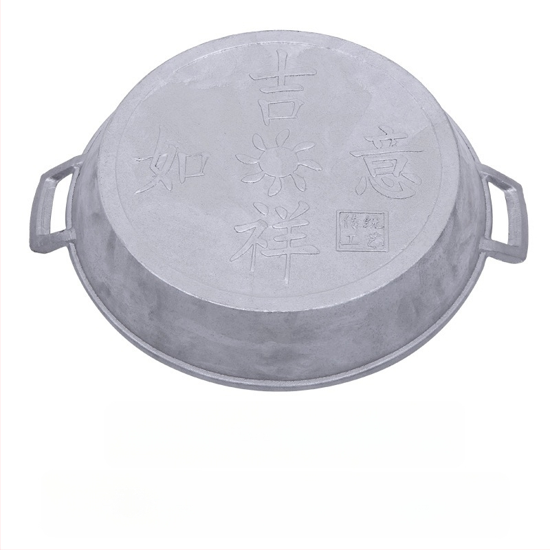 Alumínium serpenyő tapadásmentes bevonattal, egyetlen alappal, kínai stílusú palacsintás serpenyő