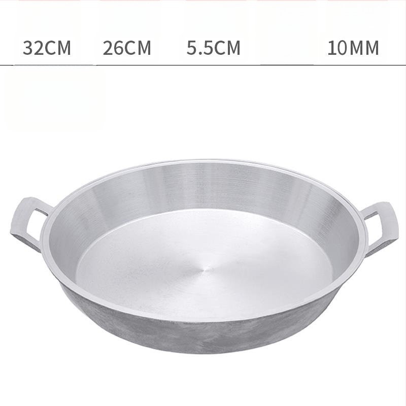 Alumínium serpenyő tapadásmentes bevonattal, egyetlen alappal, kínai stílusú palacsintás serpenyő