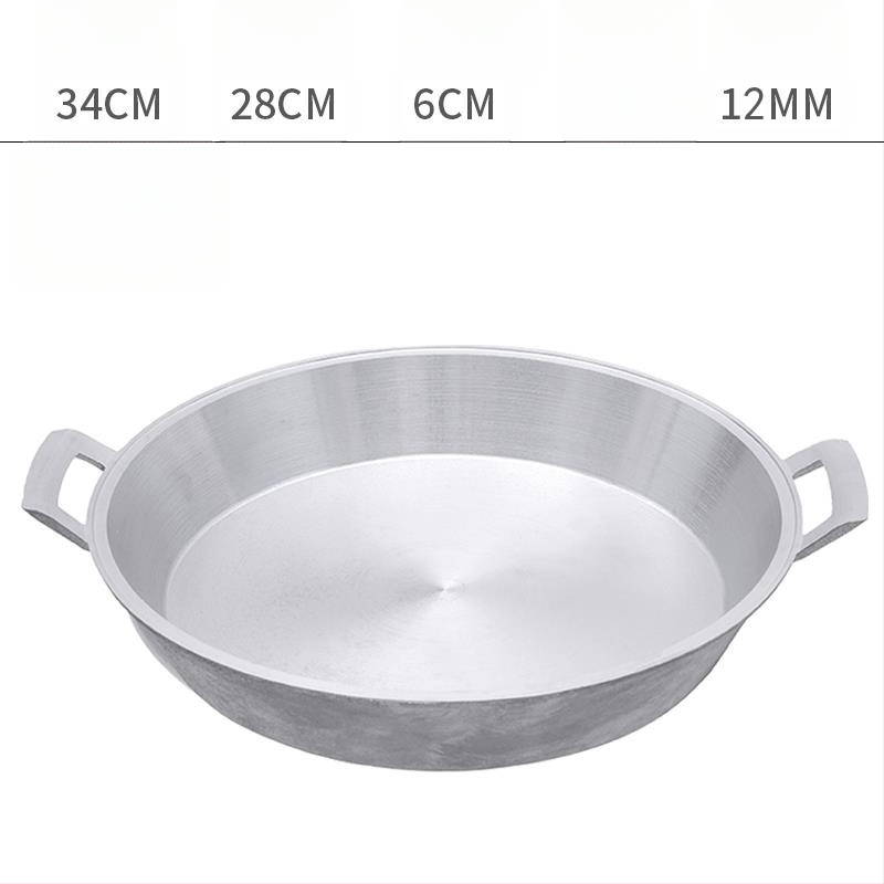 Alumínium serpenyő tapadásmentes bevonattal, egyetlen alappal, kínai stílusú palacsintás serpenyő