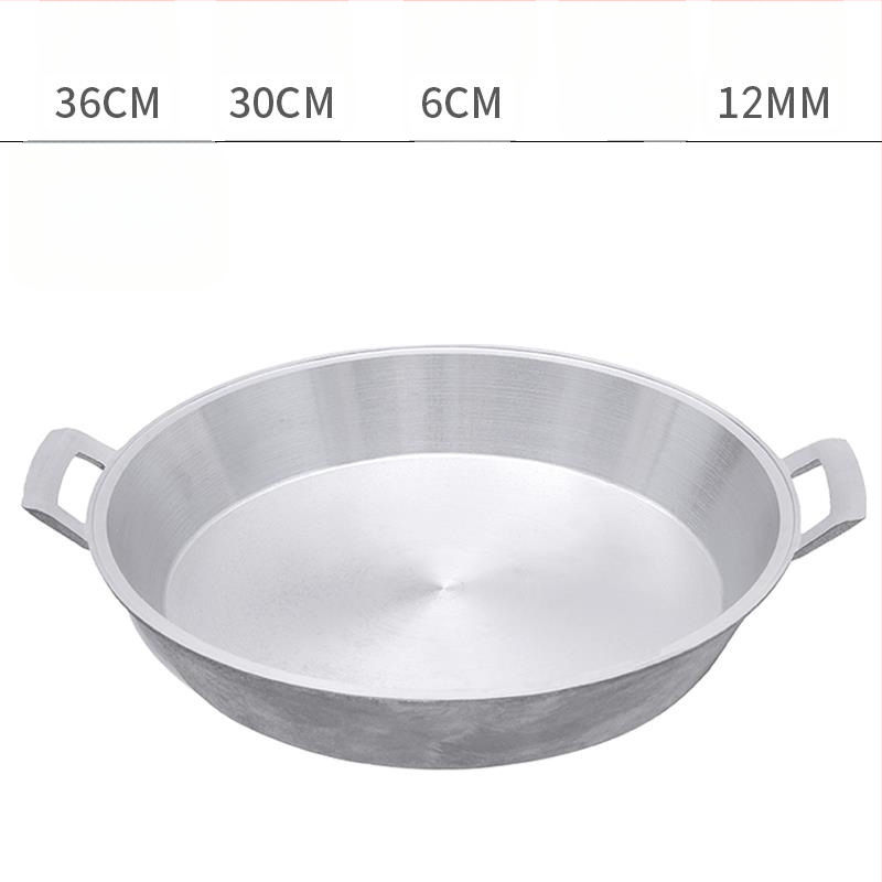 Alumínium serpenyő tapadásmentes bevonattal, egyetlen alappal, kínai stílusú palacsintás serpenyő