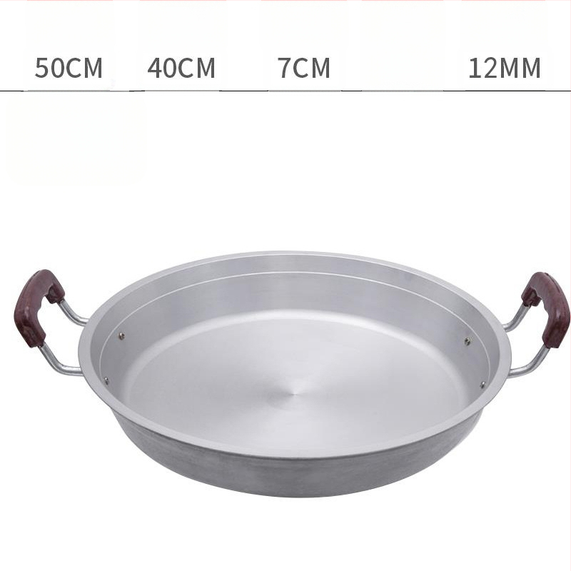 Alumínium serpenyő tapadásmentes bevonattal, egyetlen alappal, kínai stílusú palacsintás serpenyő