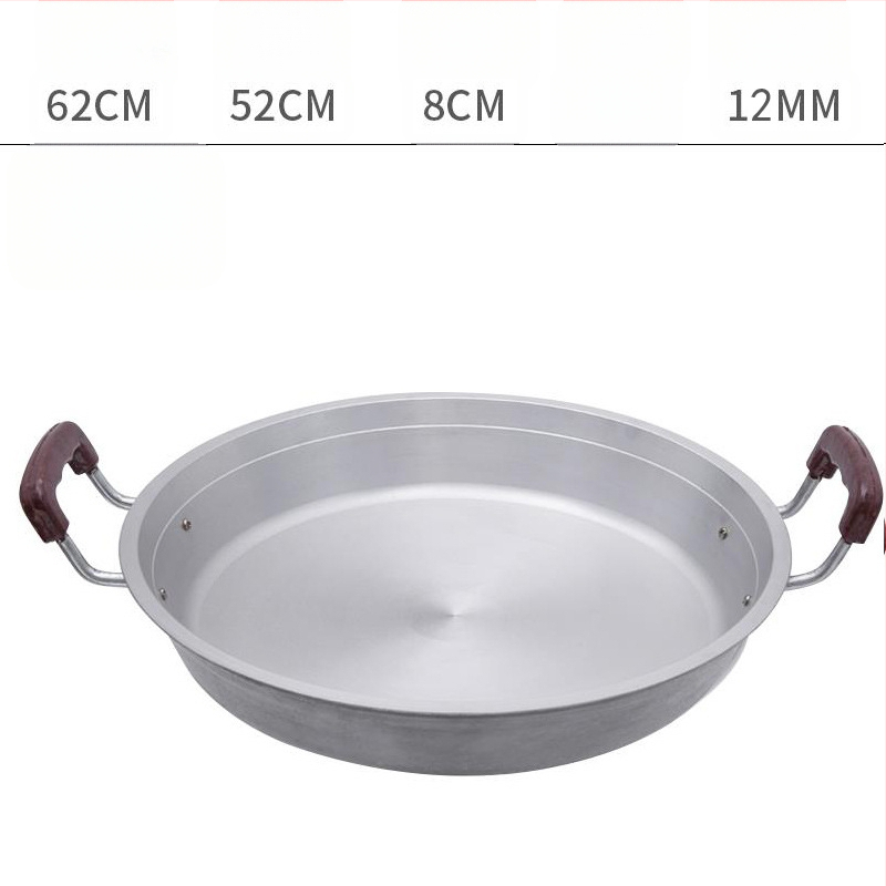 Alumínium serpenyő tapadásmentes bevonattal, egyetlen alappal, kínai stílusú palacsintás serpenyő