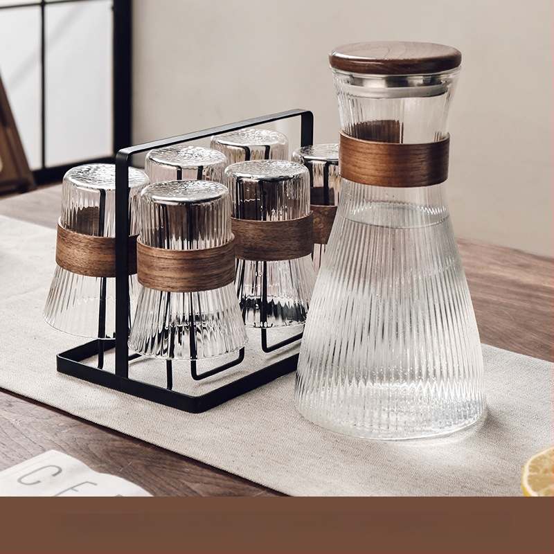 Gnas Bohemia stil staklenog seta čaša za vodu — toplinski otporno staklo, marka Gnas (CRISTALGLASS), kućne čaše za piće