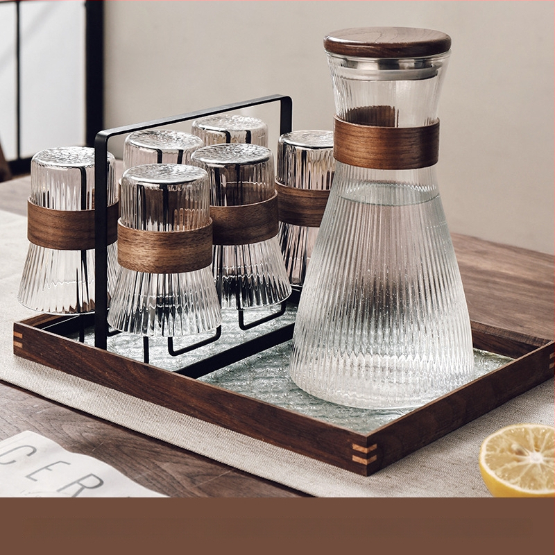 Gnas Bohemia stil staklenog seta čaša za vodu — toplinski otporno staklo, marka Gnas (CRISTALGLASS), kućne čaše za piće