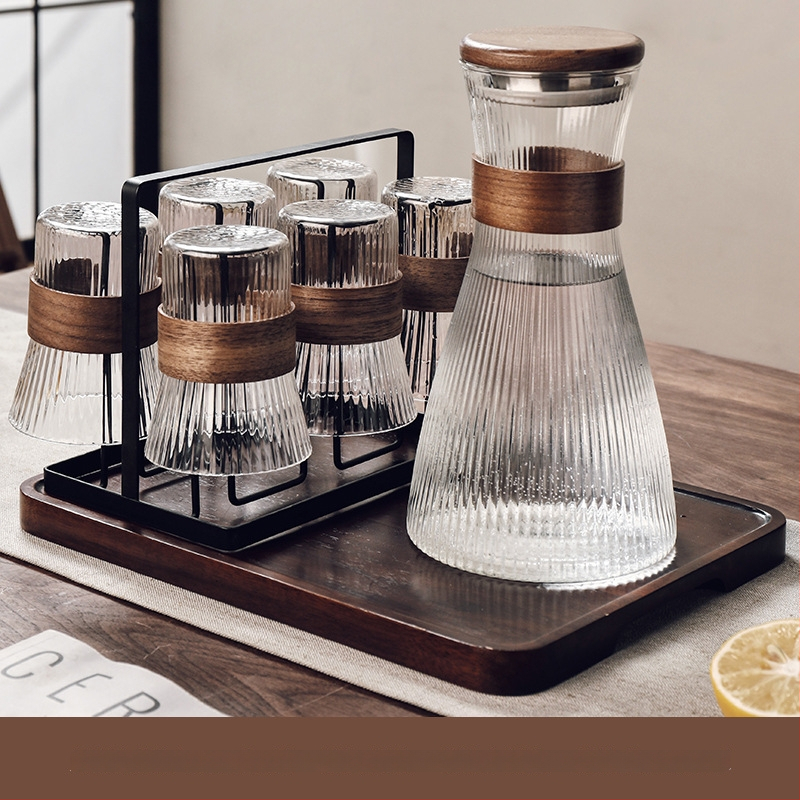 Gnas Bohemia stil staklenog seta čaša za vodu — toplinski otporno staklo, marka Gnas (CRISTALGLASS), kućne čaše za piće