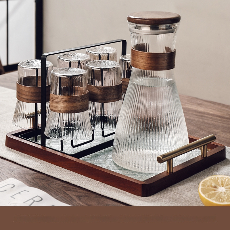 Gnas Bohemia stil staklenog seta čaša za vodu — toplinski otporno staklo, marka Gnas (CRISTALGLASS), kućne čaše za piće