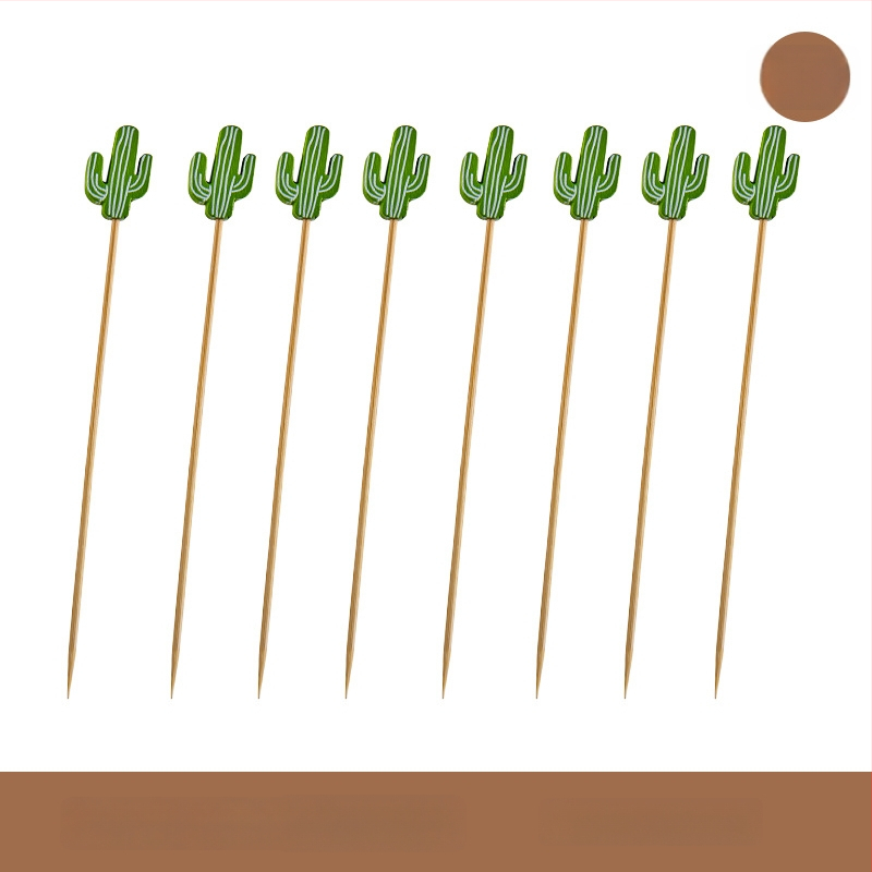 Furculițe din lemn pentru fructe – stil simplu, de unică folosință, lustruite, pentru copii