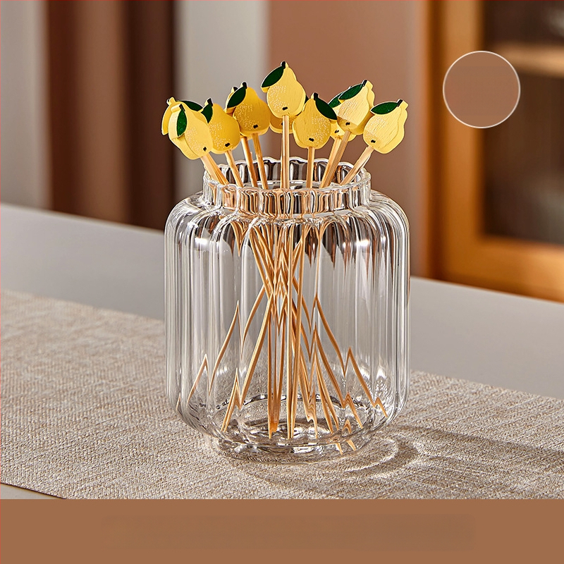 Furculițe din lemn pentru fructe – stil simplu, de unică folosință, lustruite, pentru copii