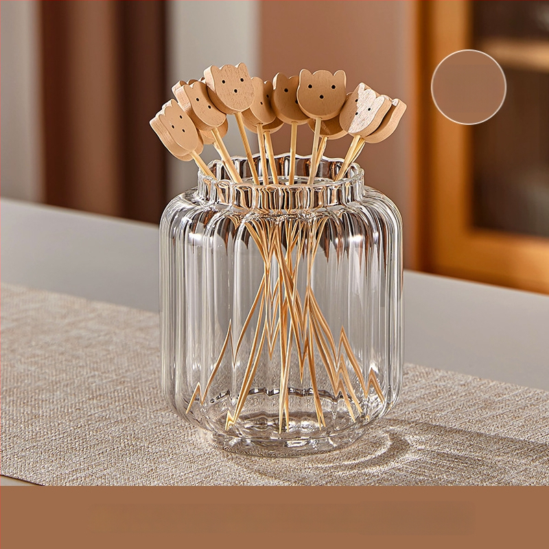 Furculițe din lemn pentru fructe – stil simplu, de unică folosință, lustruite, pentru copii