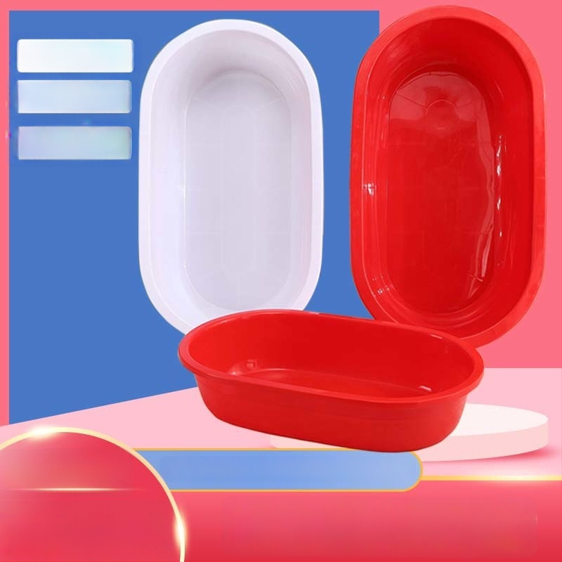 Ορθογώνια λεκάνη μπάνιου, πλαστική, παχύτερη, μη διπλώνεται, για ενήλικες