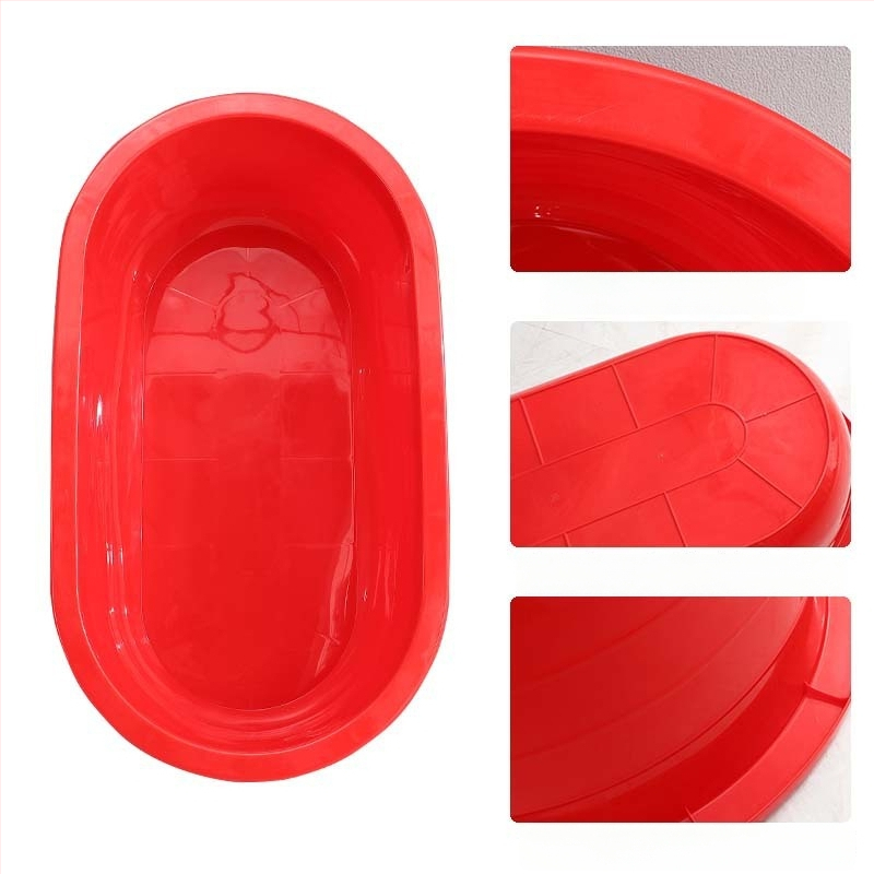 Ορθογώνια λεκάνη μπάνιου, πλαστική, παχύτερη, μη διπλώνεται, για ενήλικες