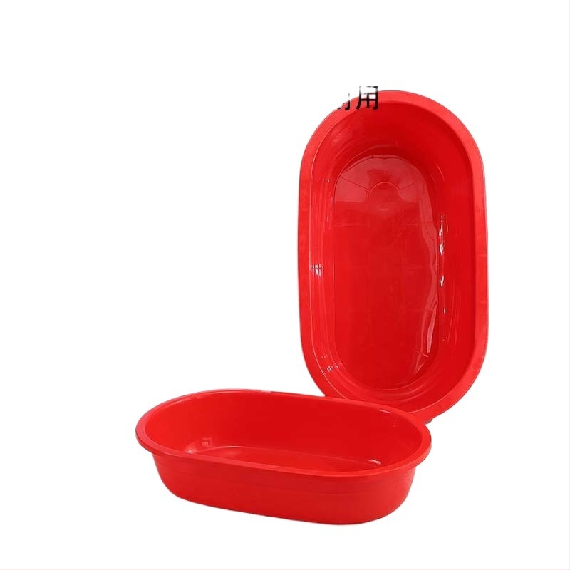 Ορθογώνια λεκάνη μπάνιου, πλαστική, παχύτερη, μη διπλώνεται, για ενήλικες