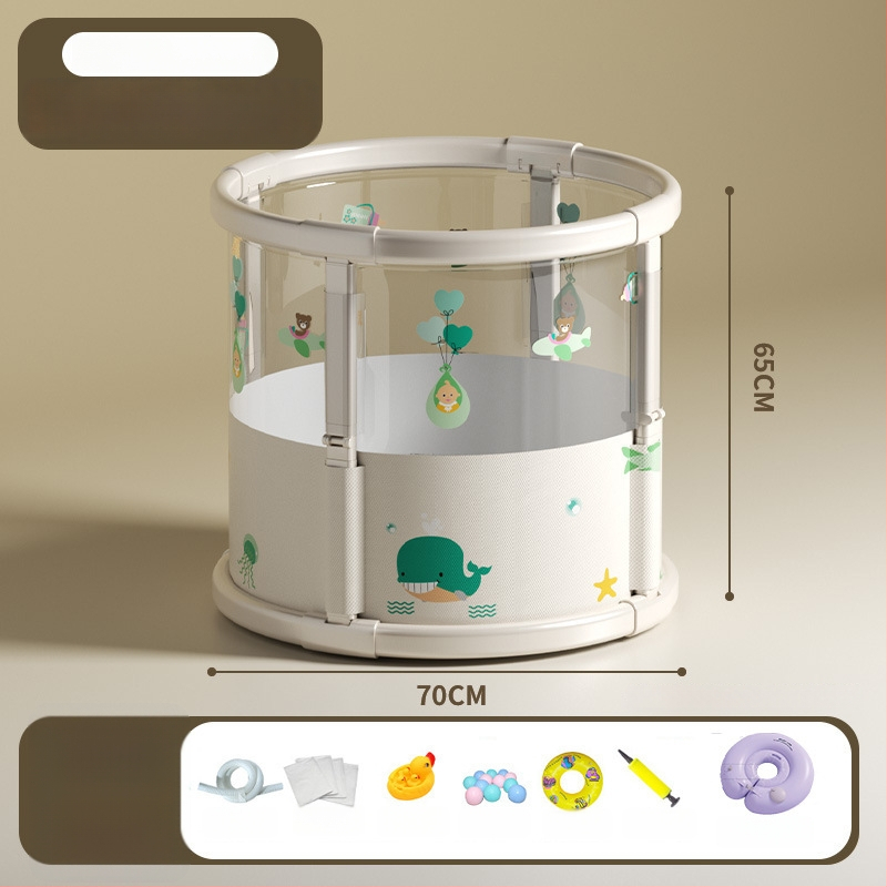 Διπλωμένη λεκάνη μπάνιου για μωρά — υλικό tarpaulin, κατάλληλη για μπάνιο παιδιών, μάρκα Cotton face, κωδικός Oc82