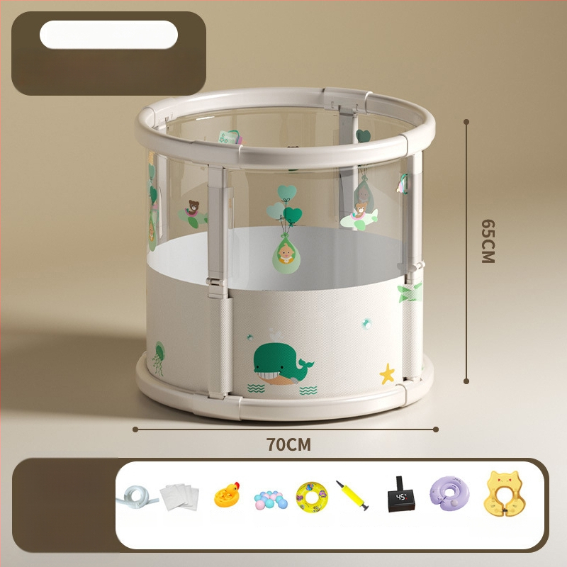 Διπλωμένη λεκάνη μπάνιου για μωρά — υλικό tarpaulin, κατάλληλη για μπάνιο παιδιών, μάρκα Cotton face, κωδικός Oc82