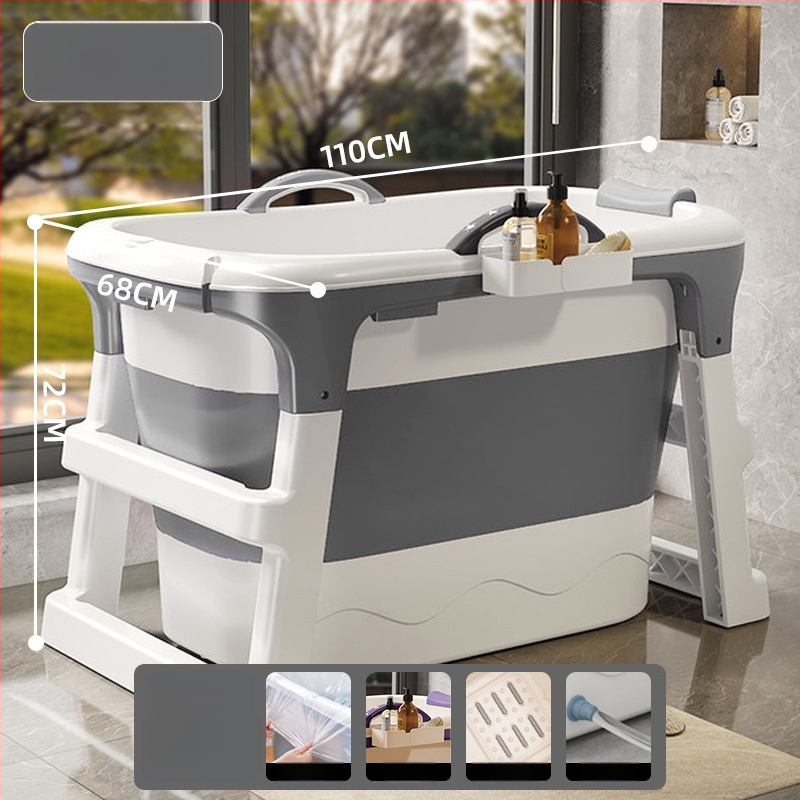 Sklopiva kanta za kupanje, plastična, za odrasle