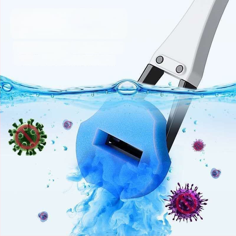 Еднократен комплект за четка за тоалетна със сменяема глава от гъба за почистване на банята