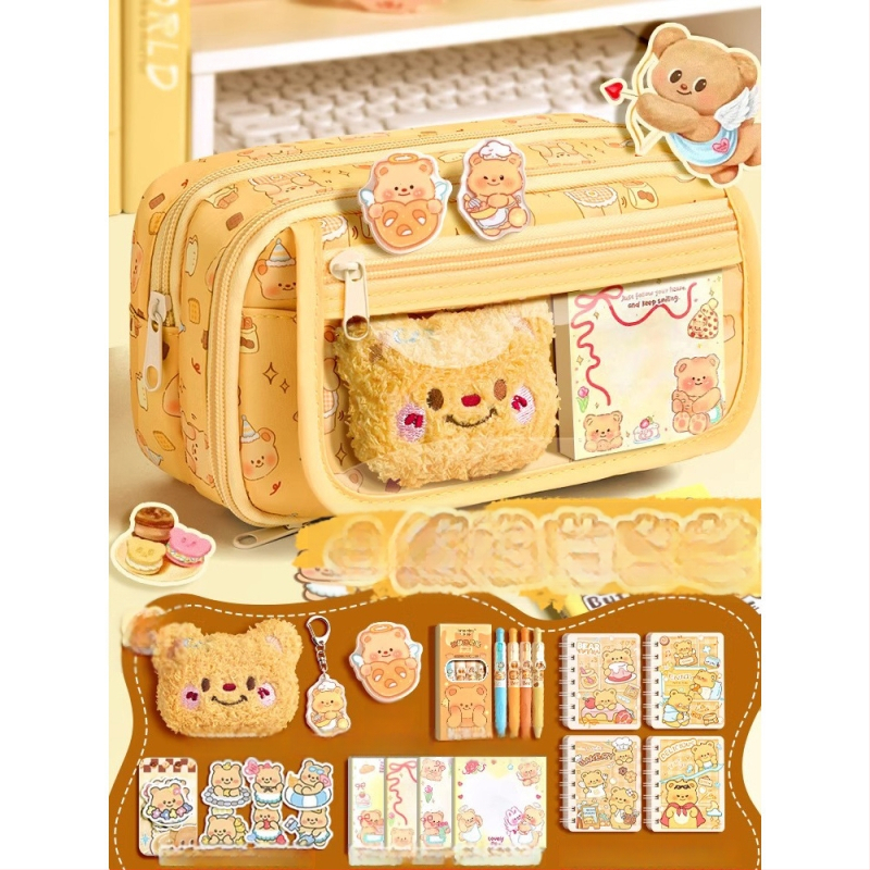 Tweed platnena pernica, ženski, ležerni stil, set kancelarijskih potrepština