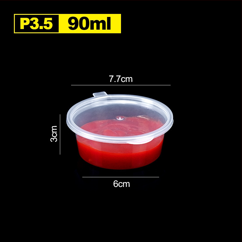 Jednokratna plastična šalica za umake, pogodna za sojin sos, ocat i dipove, kapacitet 27–200 ml