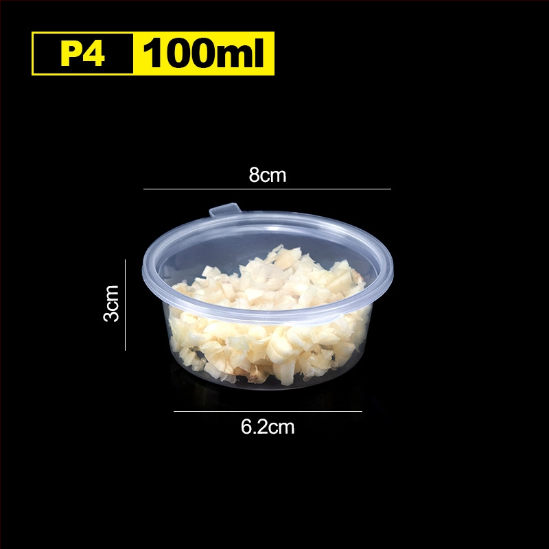 Jednokratna plastična šalica za umake, pogodna za sojin sos, ocat i dipove, kapacitet 27–200 ml