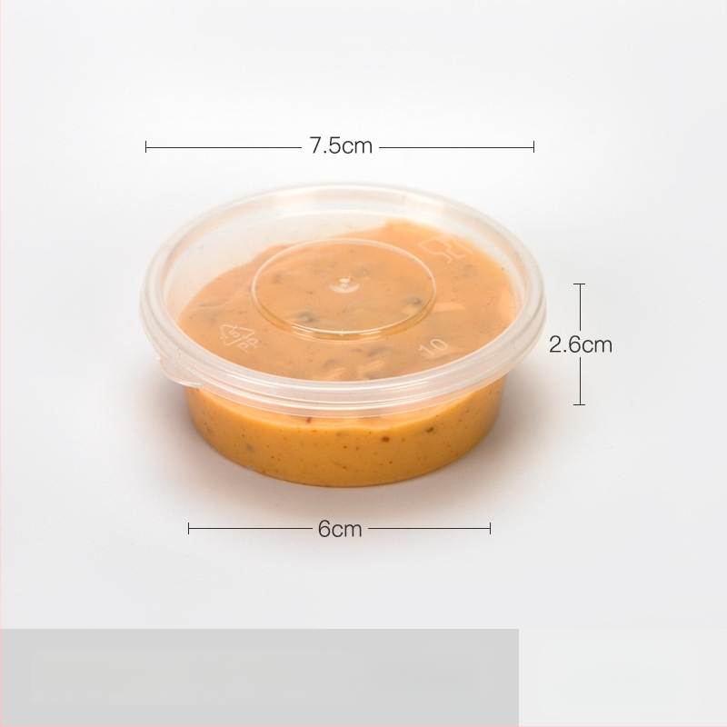 Jednokratna plastična šalica za umake, pogodna za sojin sos, ocat i dipove, kapacitet 27–200 ml