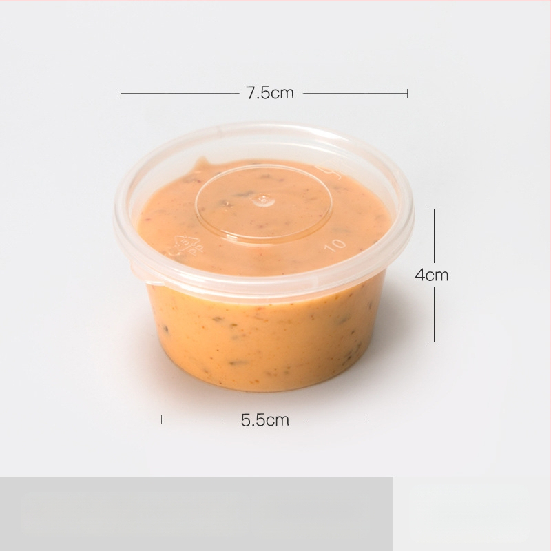 Jednokratna plastična šalica za umake, pogodna za sojin sos, ocat i dipove, kapacitet 27–200 ml