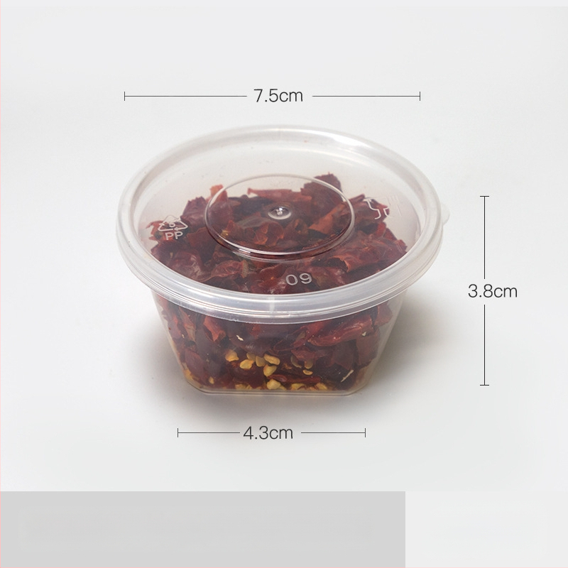 Jednokratna plastična šalica za umake, pogodna za sojin sos, ocat i dipove, kapacitet 27–200 ml