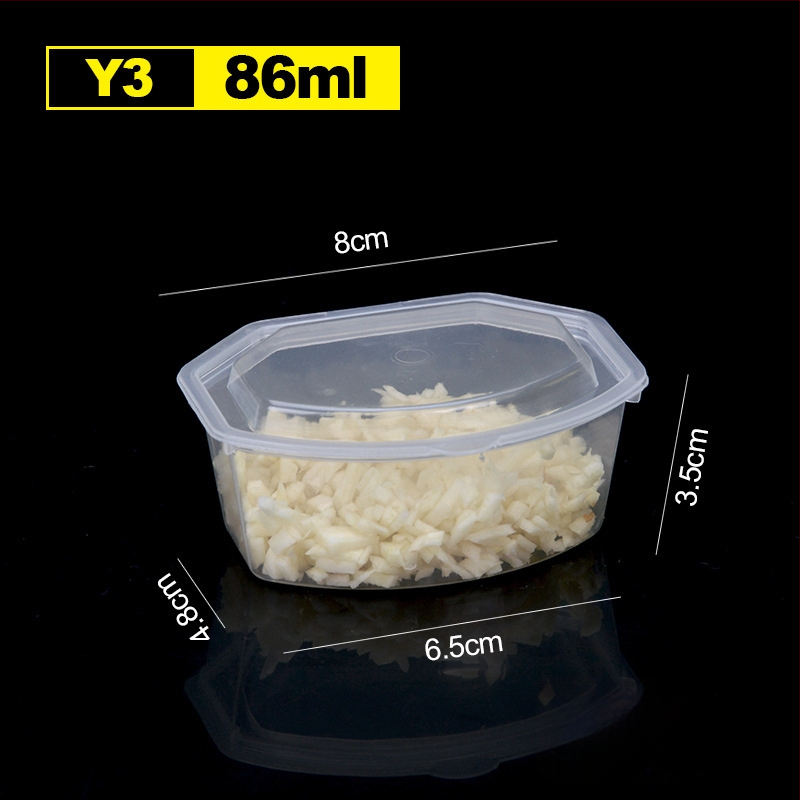 Jednokratna plastična šalica za umake, pogodna za sojin sos, ocat i dipove, kapacitet 27–200 ml