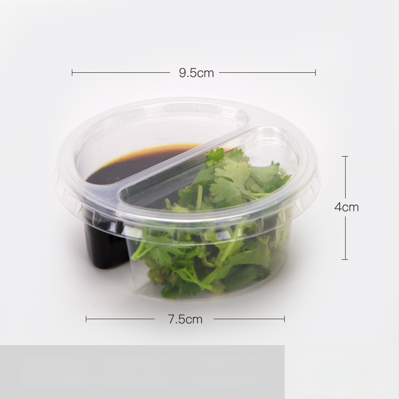 Jednokratna plastična šalica za umake, pogodna za sojin sos, ocat i dipove, kapacitet 27–200 ml