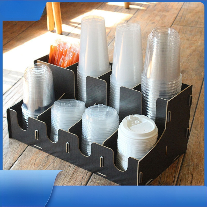 Fából készült pohártartó | Asztali rendező poharakhoz | Új kínai stílus | 2015 téli kiadás